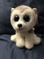 Ty Original Beanie Babies 6” Buff the Husky EC w/ CHT 2016