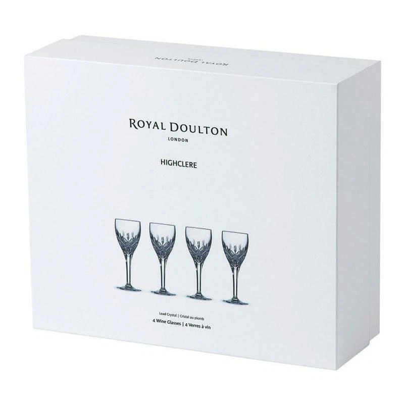 Copa de cristal Royal Doulton Highclere Premium 300 ml | Juego de 4 Foto 4 de 4