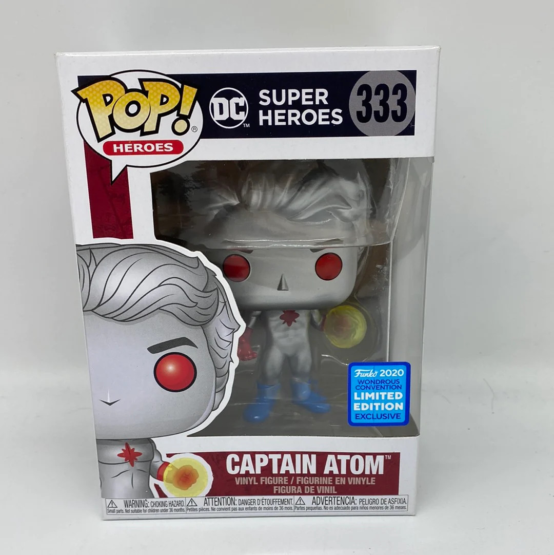 Funko Pop! Heroes: Dc Super Heroes - Captain Atom #333 Vinyl Figure 2020 Wondrou