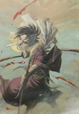 2000s BLADE OF THE IMMORTAL POSTCARD Hiroaki Samura 18 x 12.75 cm. (7'' x 5'') #32