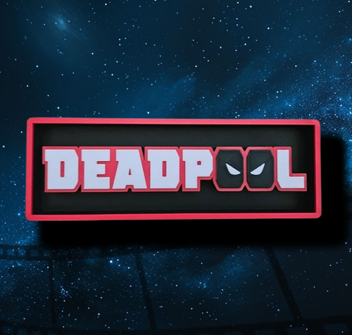 Deadpool logo insegna 16cm Nerd cult collezione Wade Wilson Chimichanga Marvel