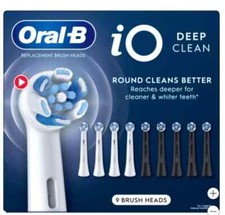 Oral-B iO Deep Clean Replacement Toothbrush Head, 9-count NEW