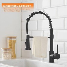 Stainless Steel Kitchen Faucet with Pull down Sprayer,Single Handle Pull Out Spr