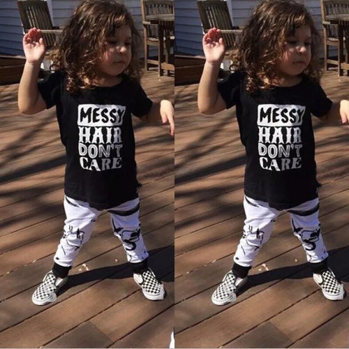 Baby Boy Clothes Summer Outfits Short Sleeve Letter Printed T-Shirt Tops+Shorts - Picture 4 of 13
