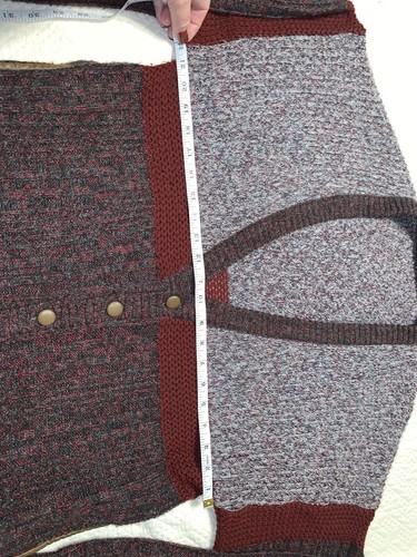 Vtg 70s Made In Italy Cardigan Smokin Sweater Lambswool Mohair Cashmere Blend Lg - Picture 18 of 24