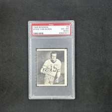 1948 Bowman #7 Steve Van Buren Rookie Card PSA 6 (OC) - Philadelphia Eagles
