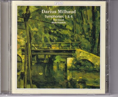 Darius Milhaud: Symphonies 1 & 4 by RSO Basel, Alun Fancis (CD, 1998, CPO)