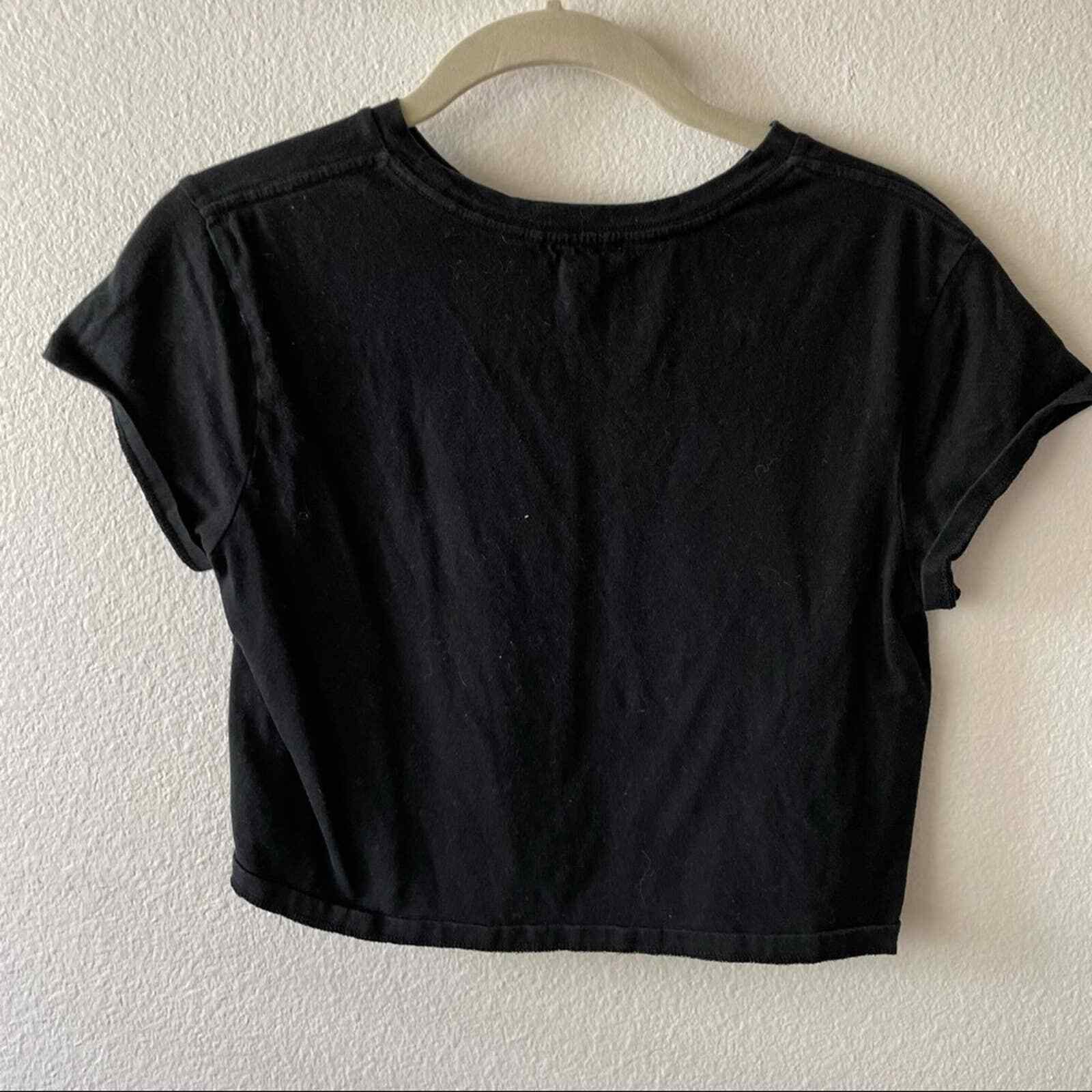 Wild Fable Black Basic Crop Tee - image 4