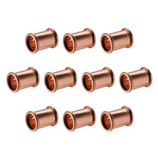 Copper M-Press Straight Coupling Connector Pack | 15mm 22mm 28mm | WRAS Approved