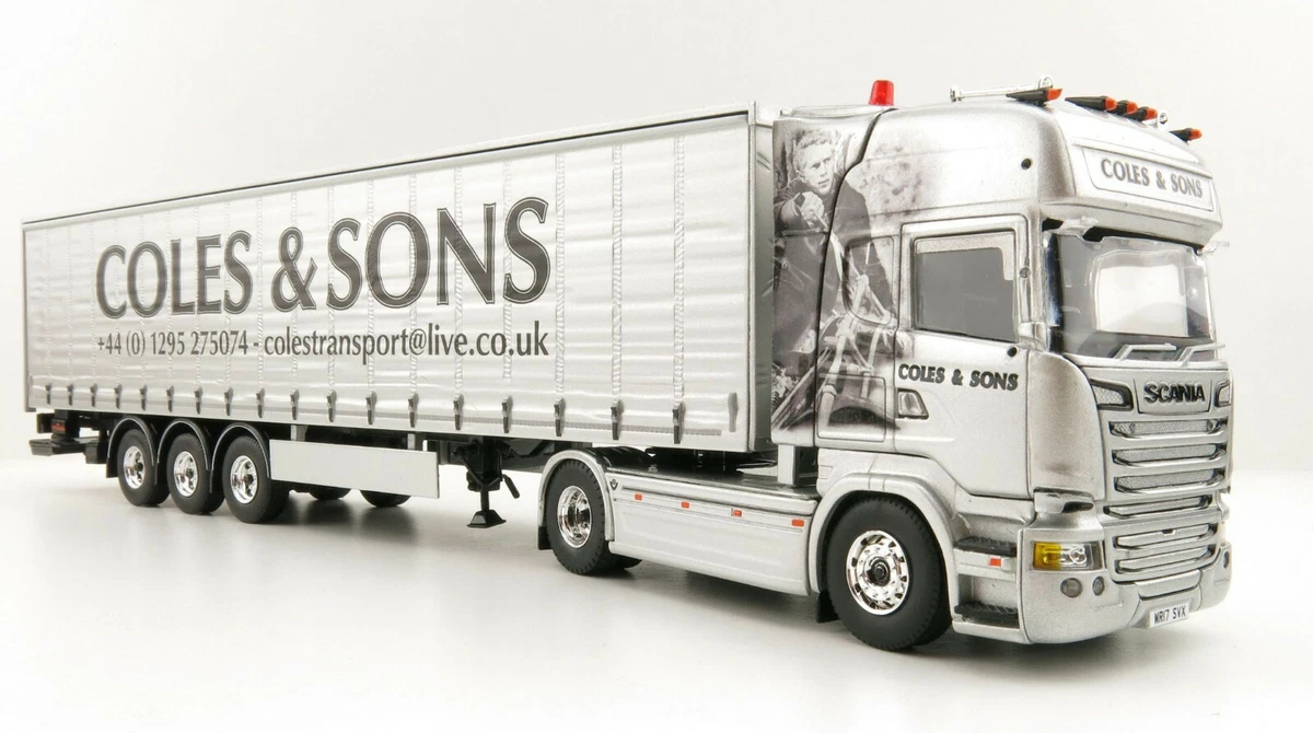 Tekno 72779 Scania R-Streamline RHD Curtainsider Trailer Coles 
