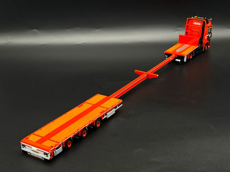 Mega remolque Mercedes Actros MP5 4x2 plataforma "Van Grinsven" modelos de camiones WSI Foto 4 de 4