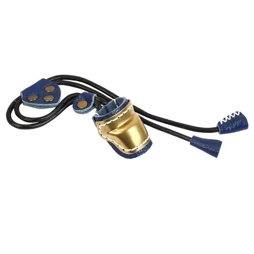 Archery Thumb Ring Genuine Leather + Brass Thumb Finger Guard Protector Gear - Picture 4 of 22