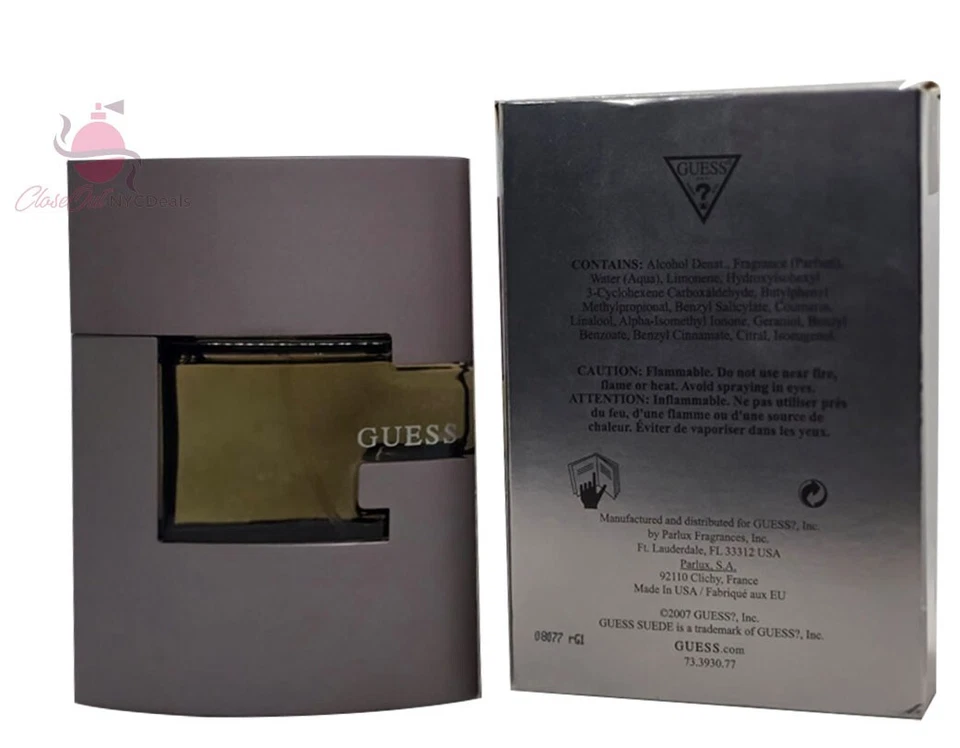 Guess Suede By Guess Hombres Colonia EDT Spray 2.5 OZ / 75 ml - RARO Foto 3 de 4