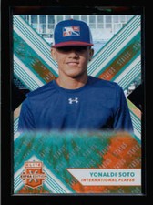 YONALDI SOTO 2018 ELITE EXTRA #176 STATUS GREEN DIE CUT ROOKIE #07/10 AX883