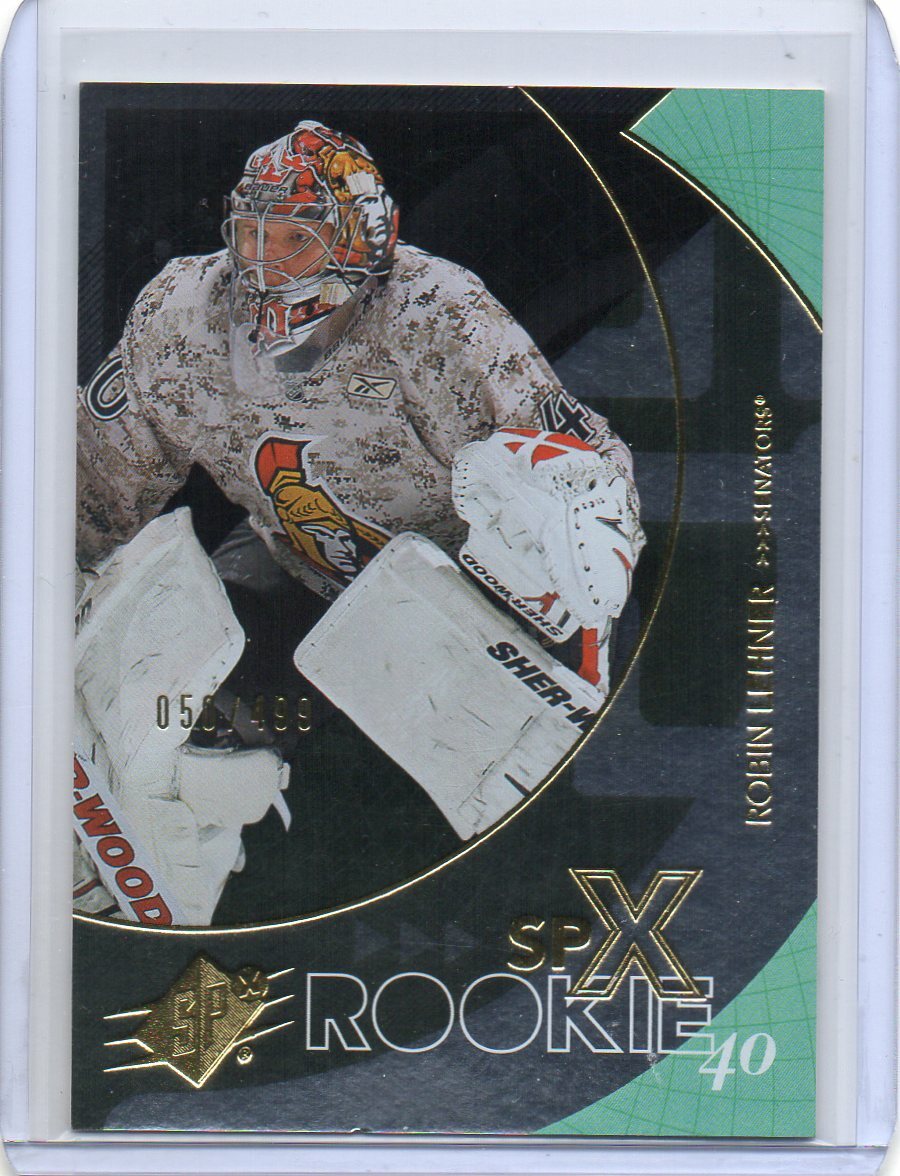 ROBIN LEHNER Vegas Golden Knights 2010/11 SPX #123 RC /499 SP Rookie Card
