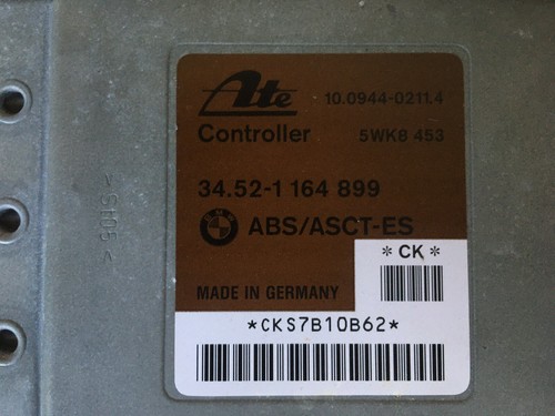 Bmw Z3 E36 Steuergerät ABS Steuergerät Bmw 5Wk8453 1164899