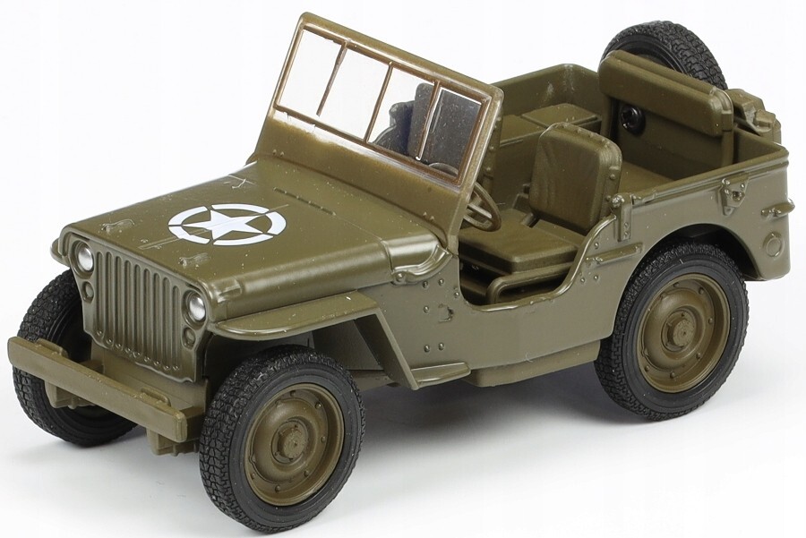 WELLY DieCast 1:34 JEEP WILLYS MB 1941 MILITARY GREEN New Model