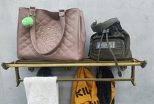 Home decor French COAT Luggage Rack Train Wall Mounted Rack vintage luxury