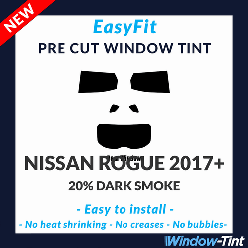 EasyFit Static Pre Cut Window Tint For Nissan Rogue 2017 20% Dark Rear - Picture 1 of 3