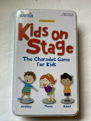 Kids on Stage Charades Game for Kids Ages 3 and Up  NEW SEALED IN TIN