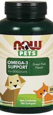 NOW Pets Animal Omega-3 Support For Joints, Brain & Immune Function