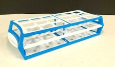 Bel-Art SP Scienceware Switch Grid Test Tube Rack - 18 Place - Blue