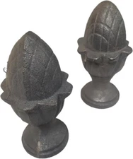 Pineapple Cast Iron Topper/Finial - Heavy (1 Pair)