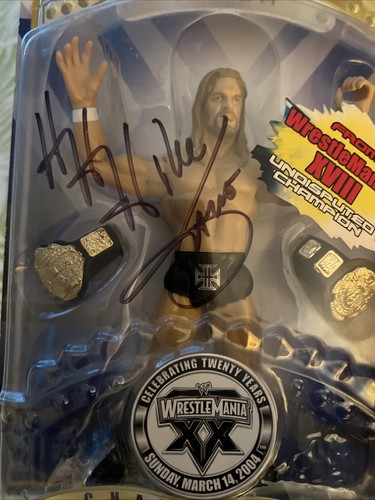 Handsignierte JSA LOA WWE Wrestlemania XX Undisputed Champion Triple H Figur - Bild 8 von 9