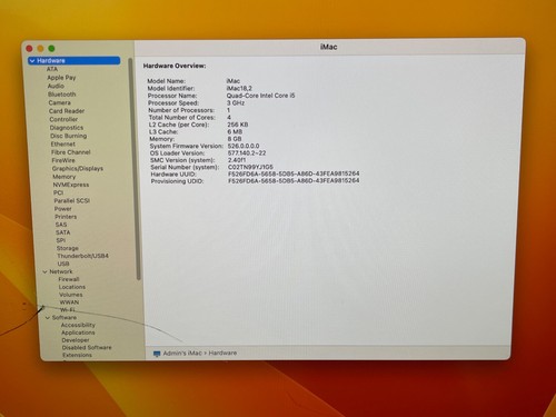 Apple 21.5" 4K iMac - 3.0GHz Core i5 - 8GB RAM - 256GB SSD - macOS 13 Ventura - Picture 9 of 20