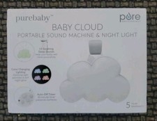 NEW Pure Enrichment Baby Cloud Portable Sound Machine  Night Light Color Change