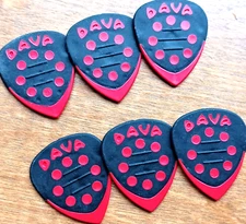 DAVA Control Grip Guitar PICKS (Reg size) 6 PACK