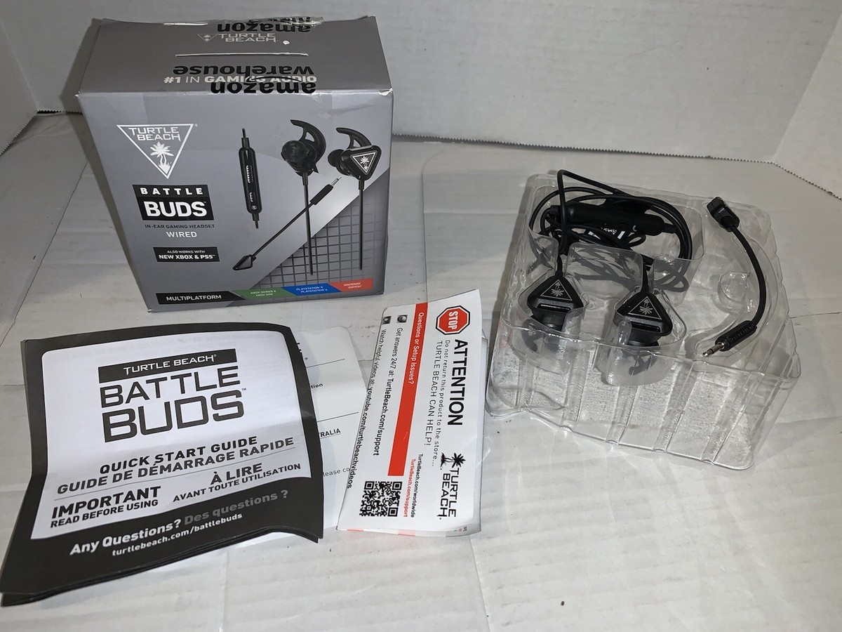 Turtle Beach TBS400201 Battle Buds In-Ear Gaming Headset Black/Silver