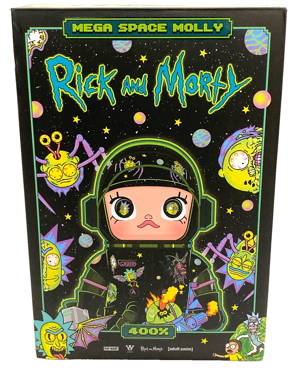POP MART MEGA Space Molly Figure 400% Ricky & Morty Edition Kenny