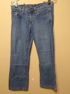 Jean Lucky Brand Dungaree Femme Taille 4/27 - Medium Wash - 100% Coton - Très Bon état