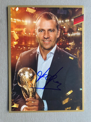 HANSI FLICK WM 2014 In-person lim. WM 2014-Goldkarte 10x15 Autogramm