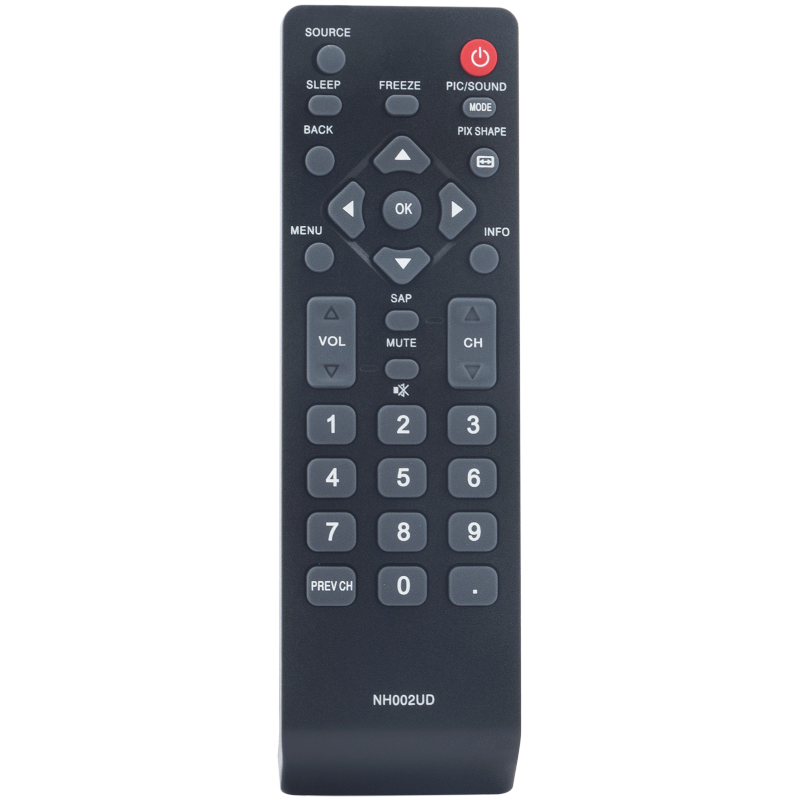 NH002UD Replace Remote Control for Sanyo TV FW50D36F FW55D25F FW40D36F