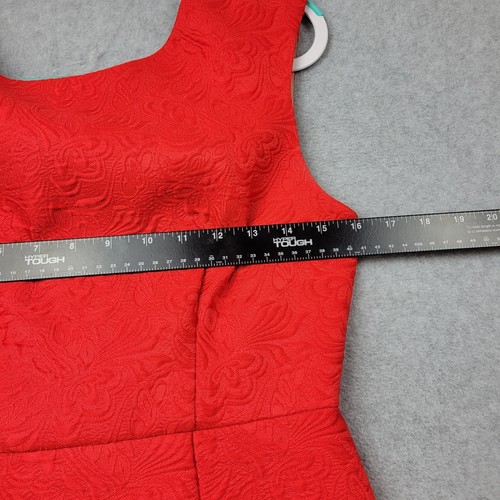 Anthropologie Plenty Tracy Reese Womens Dress 4 Red Flame Lace Bodycon Event - Picture 10 of 16