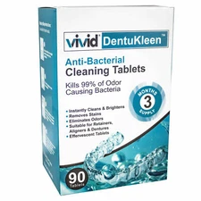 Denture Cleaner,Essential Clean 90 ct Tablets Total