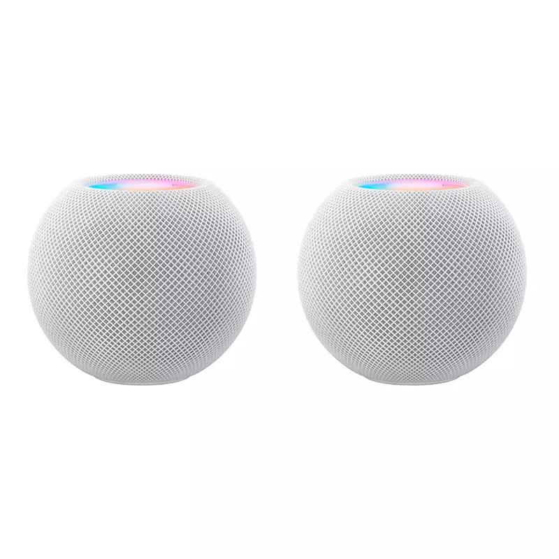 Apple Homepod Mini White Smart Speaker with Siri - 2 Pack MY5H2LL