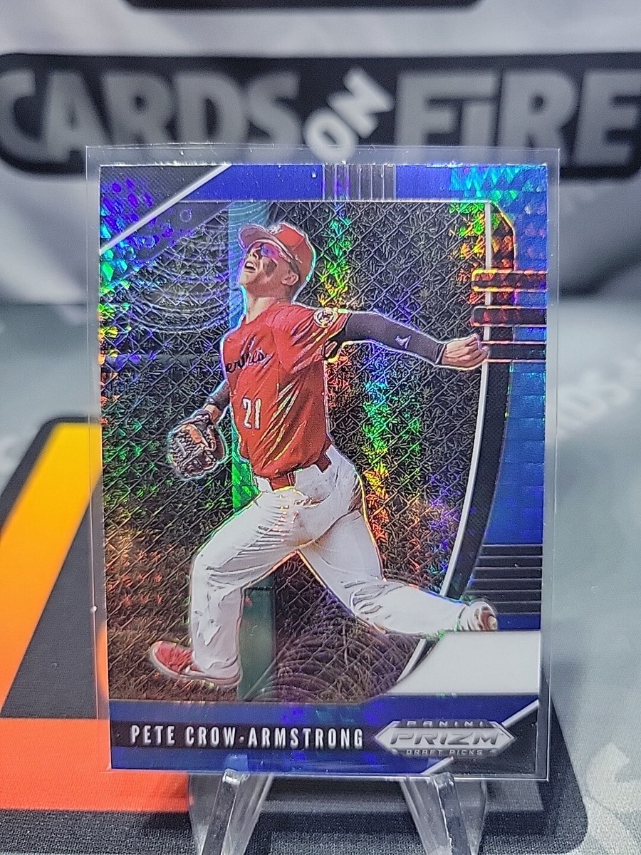2020 Panini Prizm Draft Picks Pete Crow-Armstrong Blue Hyper Prizm