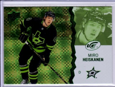 2023-24 Upper Deck Ice Miro Heiskanen Green Parallel  Card # 45
