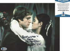 RYAN O'NEAL & ALI MACGRAW SIGNED 'LOVE STORY' 8x10 MOVIE PHOTO E BECKETT COA BAS