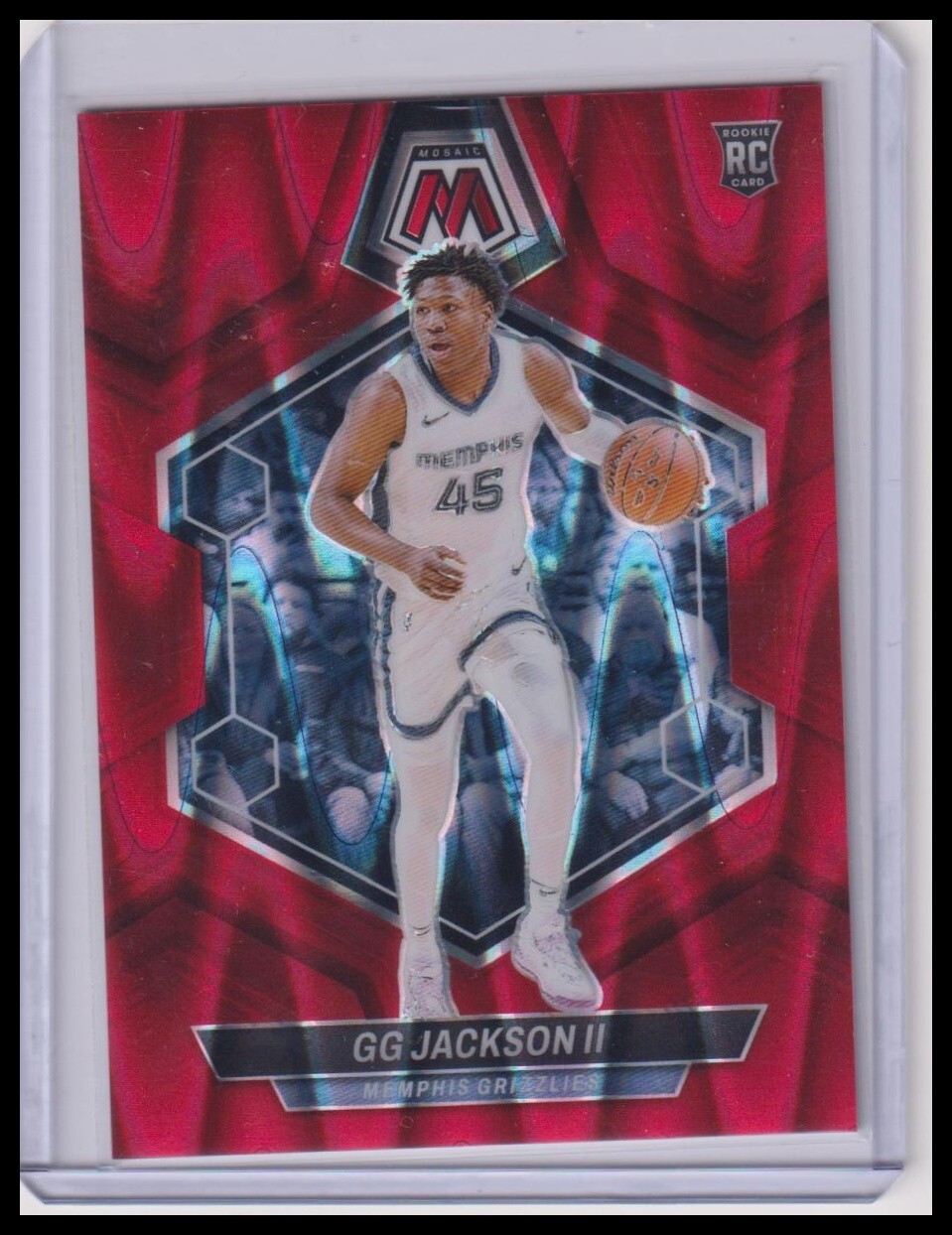 2023-24 Panini Mosaic GG Jackson RC /299 #228 Seismic Red Rookie Grizzlies