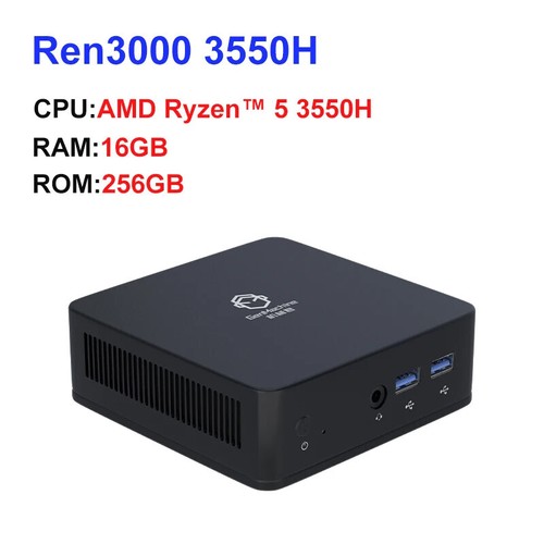 Mini PC AMD Ryzen 5 3550H CPU Windows 10/11 Ren3000 3550H DDR4 8GB 256GB 16GB - Afbeelding 10 van 21