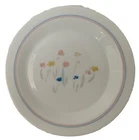 Vintage Arcopal France Pastoral Milk Glass 10” Dinner Plates Lot Set of 6 *READ*