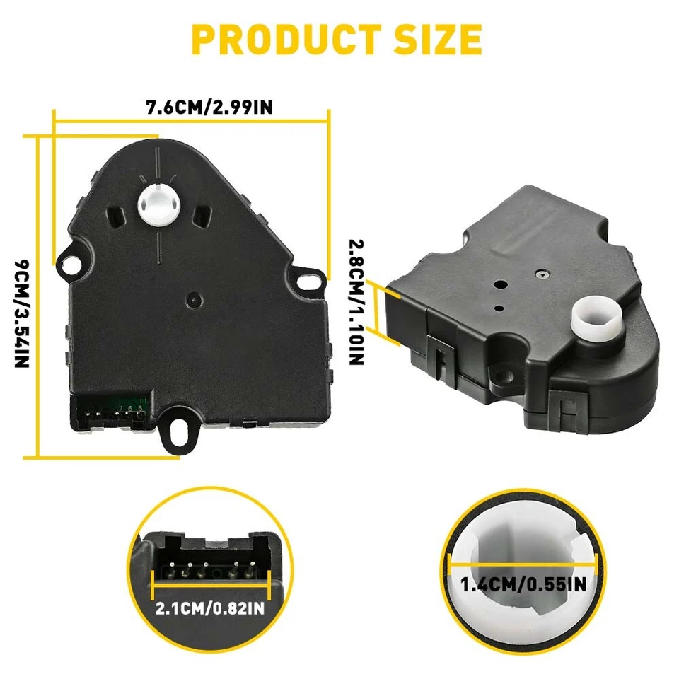 Actuador de puerta mezcla de HVAC para Chevrolet Silverado / GMC Sierra 1500 2500 HD 99-13 Foto 2 de 4