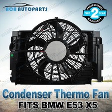 CONDENSER THERMO FAN MOTOR ASSEMBLY FOR BMW E53 X5 3.0d 4.4i 4.8i Diesel