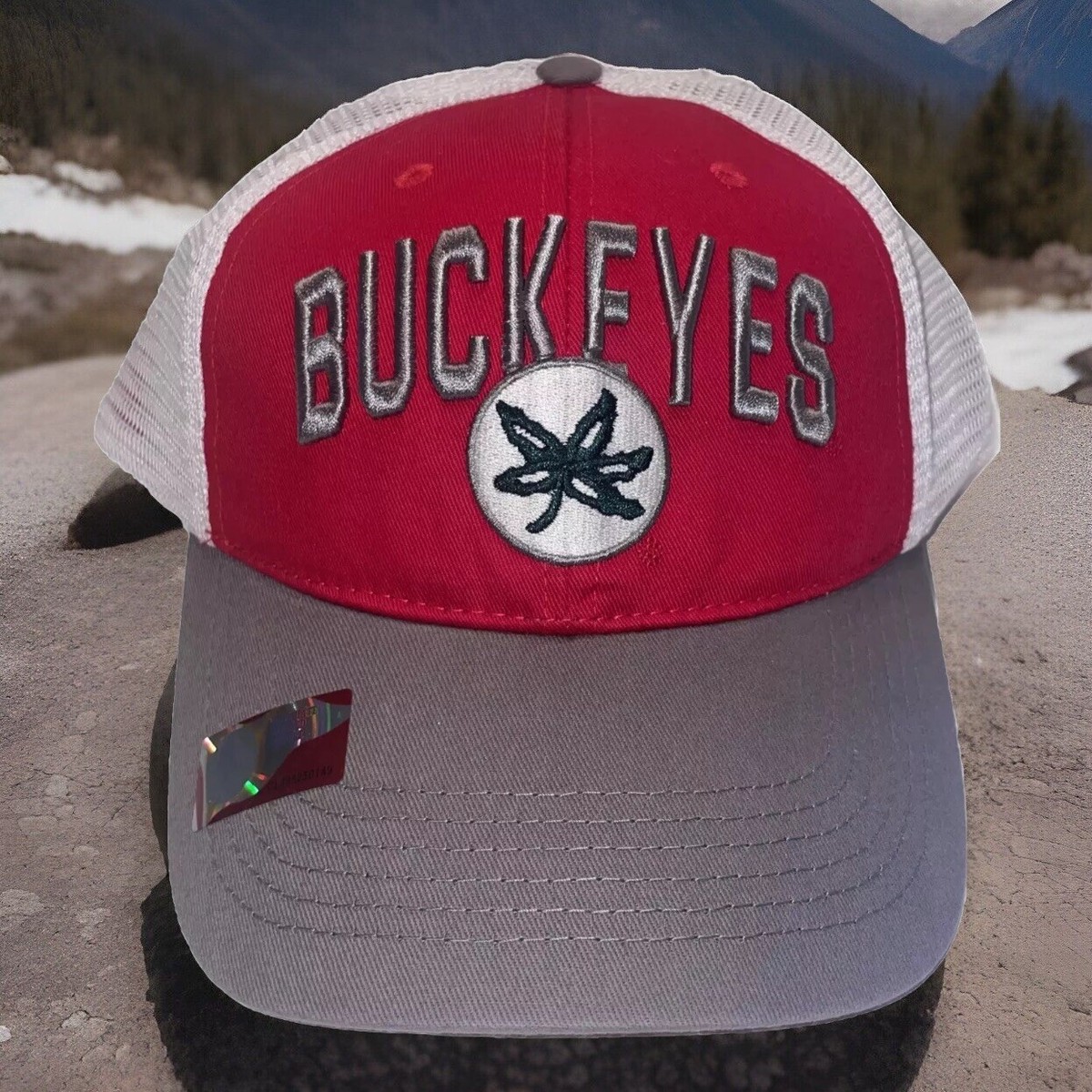 New OSU Ohio State Buckeye Leaf Hat Cap SnapBack Adjustable Truckers Mesh  Back