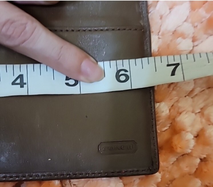 Coach Checkbook Wallet Women's Brown Leather Monogram… Gem