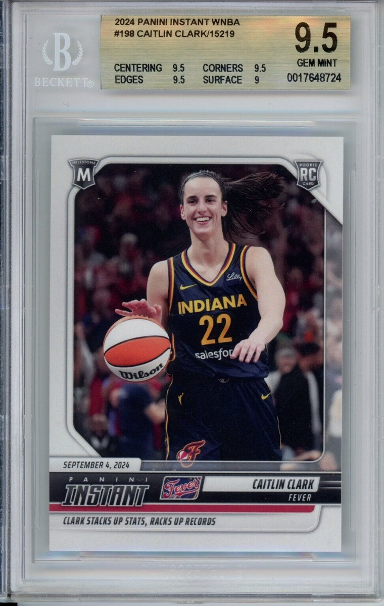 BGS 9.5 CAITLIN CLARK Rookie 2023-24 Panini Instant WNBA Racks up